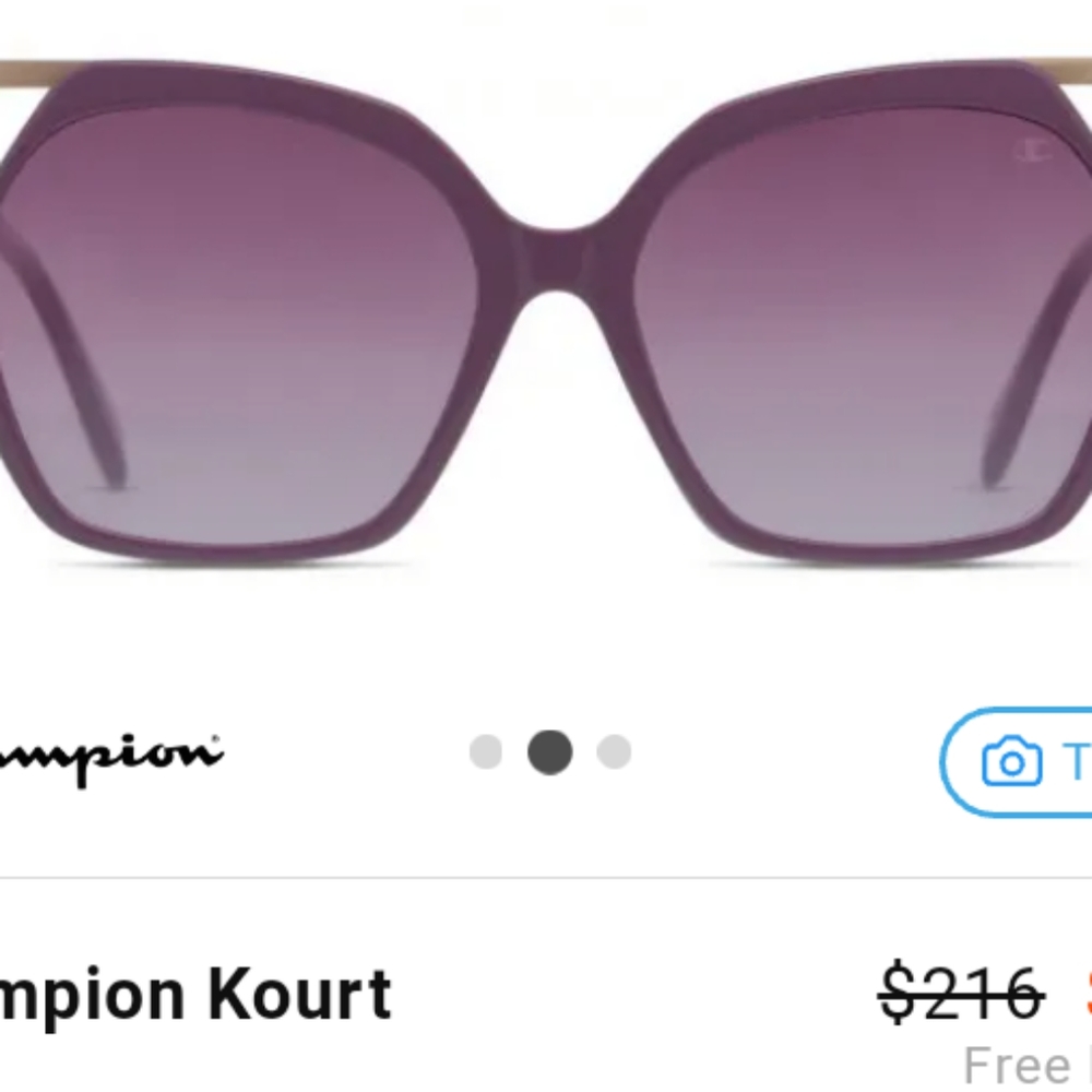 Champion Purple Sunglasses Stylish Accessories